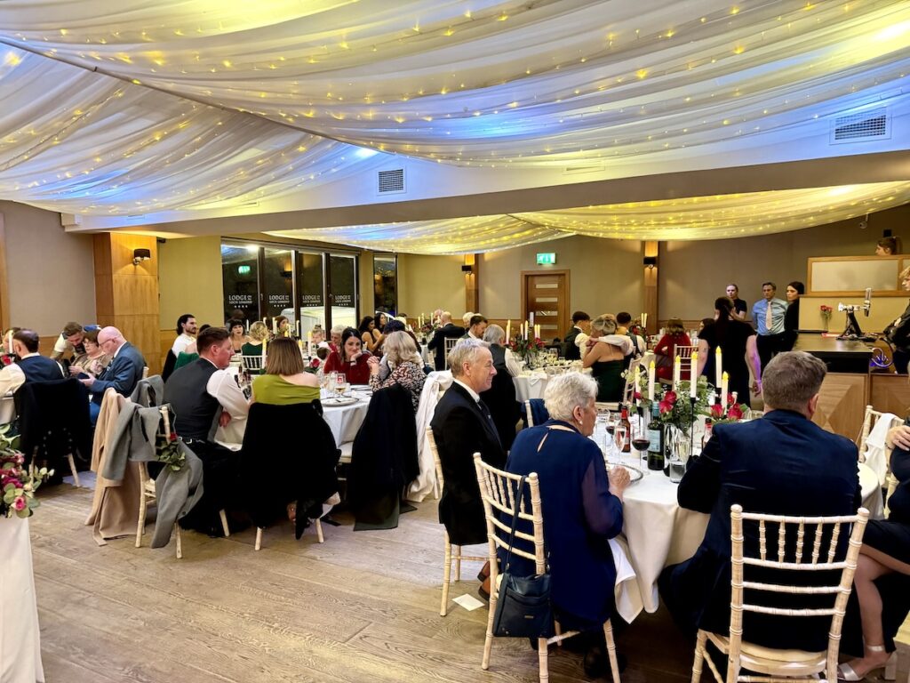 Wedding breakfast background music with piano and cello in Scotland