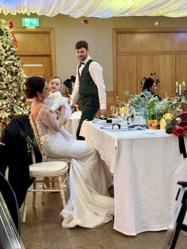 Elegant live music during wedding meal at The Lodge on Loch Lomond