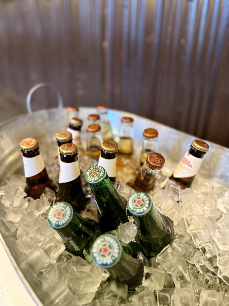 Wedding drinks reception with live jazz-style cello and piano