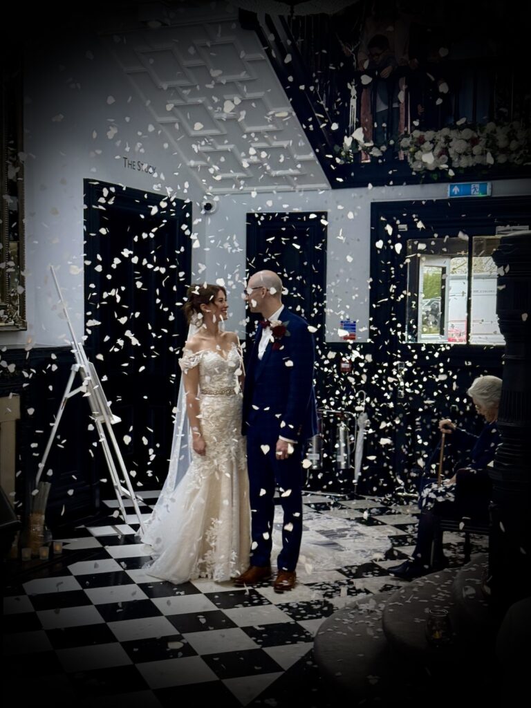 Confetti Shot at Swynford Manor