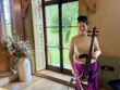 Anne Marie Humphries Wedding Cellist at Pauntley Court Gloucestershire Cotswolds