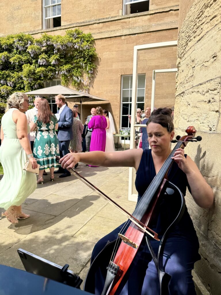 Anne Marie Humphries Wedding Cellist at Rudding Park Hotel near Harrogate