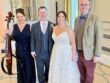 JAM Duo Daytime Musicians with Bride and Groom at Rudding Park Hotel near Harrogate
