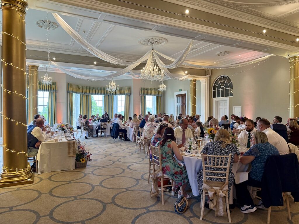 Wedding Breakfast at Rudding Park Hotel near Harrogate