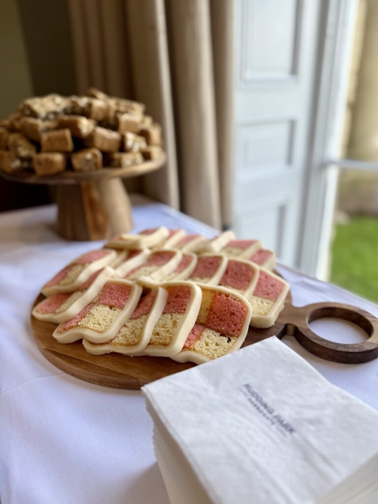 Wedding cakes and Battenberg at Rudding Park Hotel near Harrogate