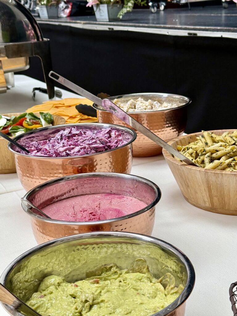 Wedding food with music by JAM Duo at Strathpeffer Pavilion in Scotland