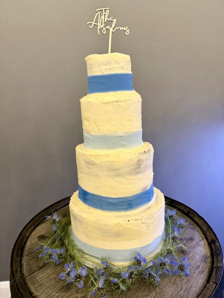 Wedding Cake at Hanbury Barns Wedding Venue Staffordshire