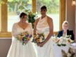 Two Brides at Dodford Inn, Bromsgrove with daytime wedding music by JAM Duo Cello and Piano Duo