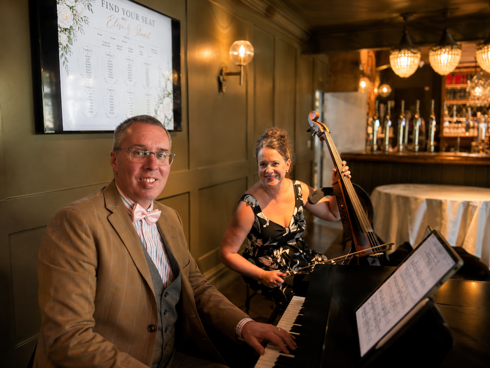 JAM Duo Piano and Cello Jules and Anne-Marie at Bowburn Hall Hotel in Durham