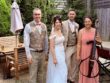 JAM Duo with Bride and Groom at Decourceys Manor in South Wales