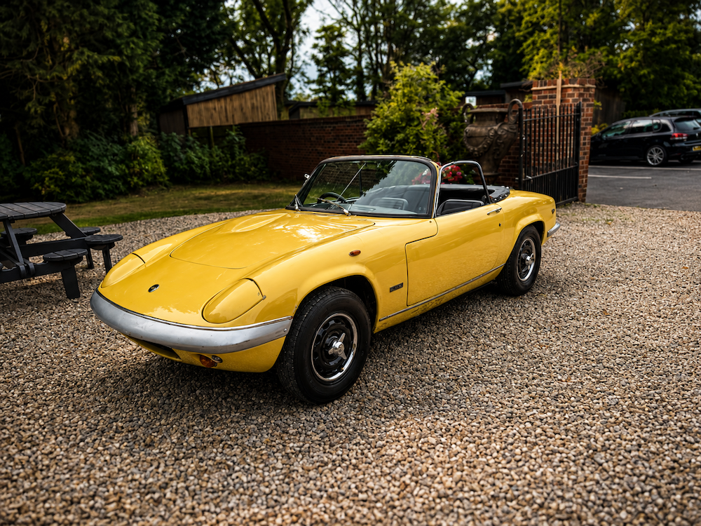 Yellow Sports Car at Bowburn Hall Hotel in Durham