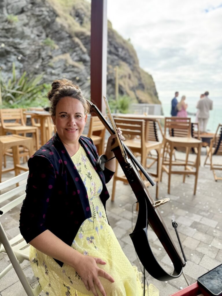 Anne Marie Humphries at Tunnels Beaches Wedding Venue in North Devon
