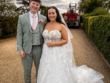 Bride and Groom at Larkspur Lodge in Cheshire