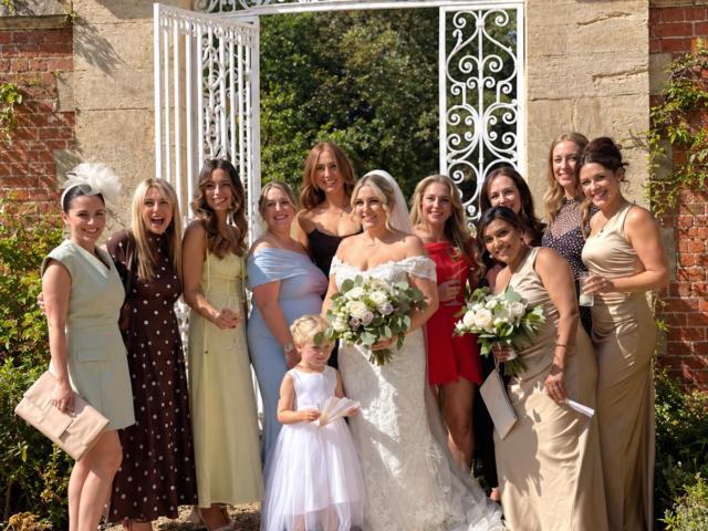 Bride and Friends at Easthampstead Park in Wokingham