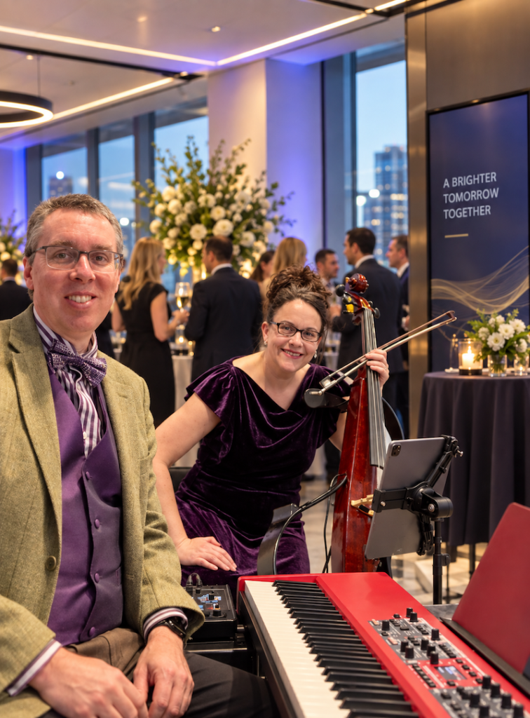 Musicians for Corporate Drinks Receptions and Award Dinners