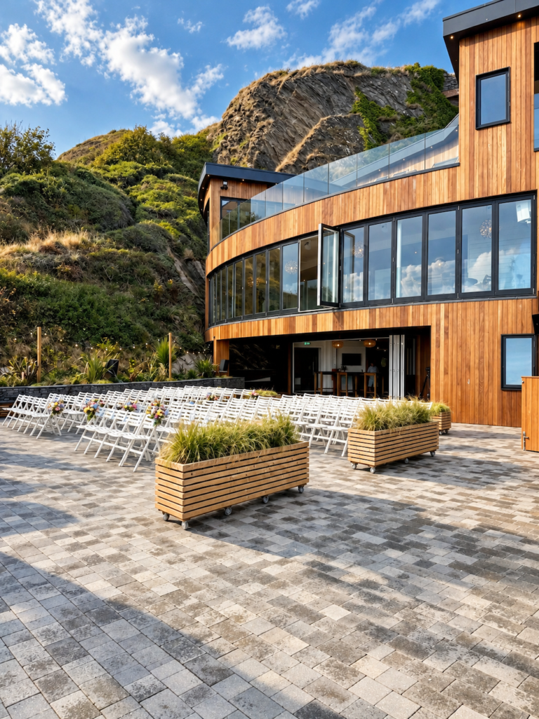 Exterior at Tunnels Beaches Wedding Venue in North Devon