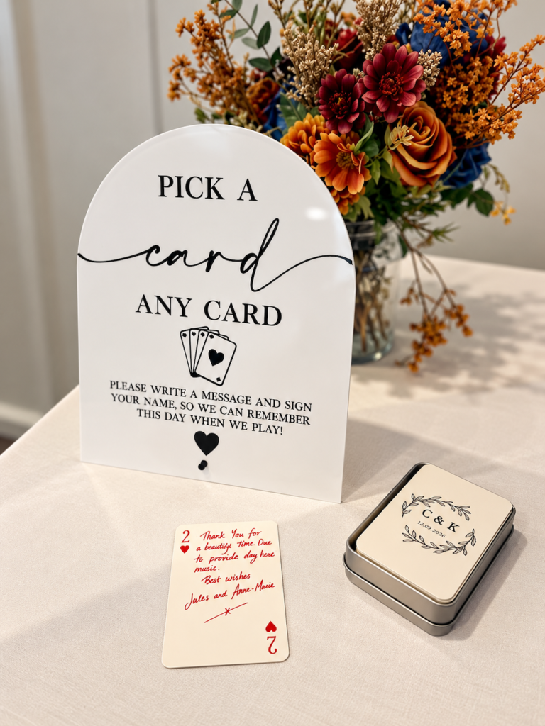 Playing Cards thank you at Village Hotel in Portsmouth Hampshire
