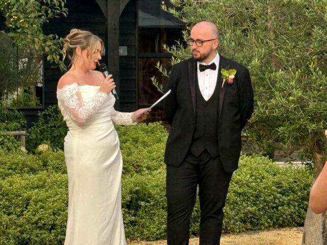 Sandon Manor Wedding Couple