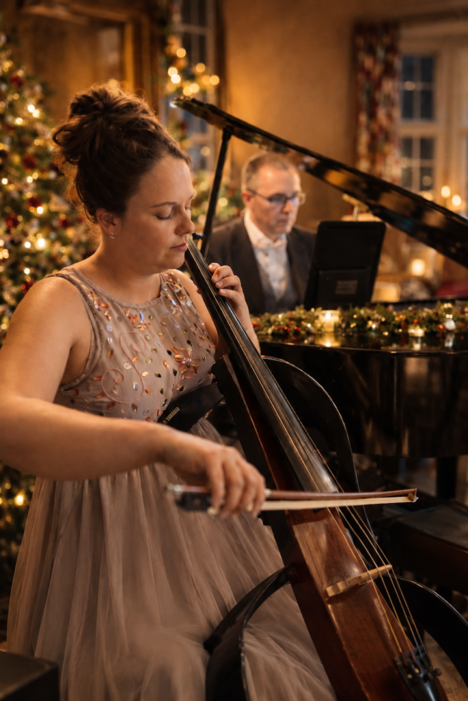 JAM Duo Christmas Musicians Piano and Cello