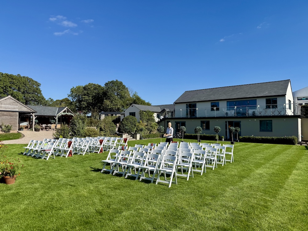Outdoor Ceremony Location at Manor Hill House Worcestershire