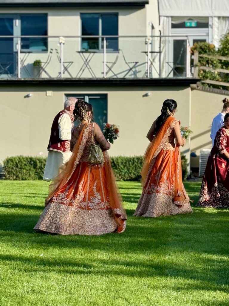 Bridesmaids at Manor Hill House Worcestershire
