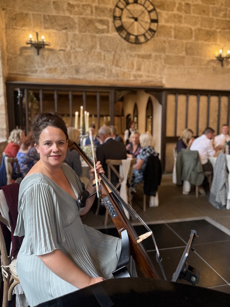 Anne Marie Humphries Wedding Cellist Priests House Skipton