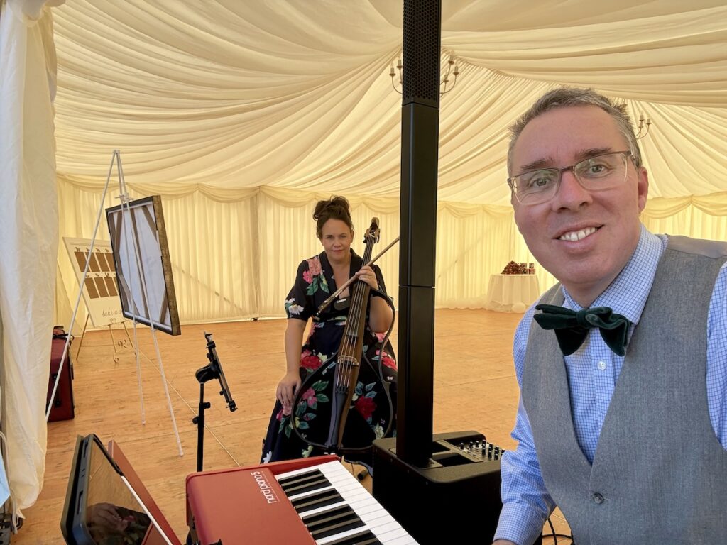 JAM Duo Piano and Cello Duo Daytime Music at Swallows Oast in East Sussex