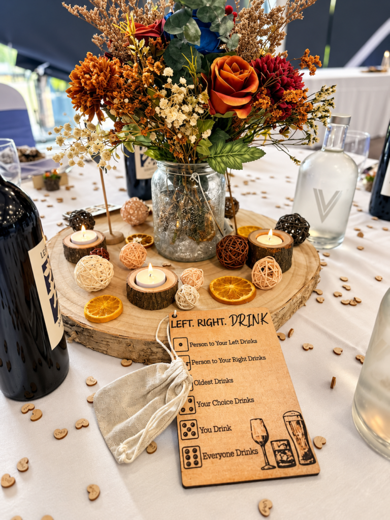 Table decor at Village Hotel in Portsmouth Hampshire