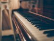 Piano in an elegant interior representing live music for funerals and wakes