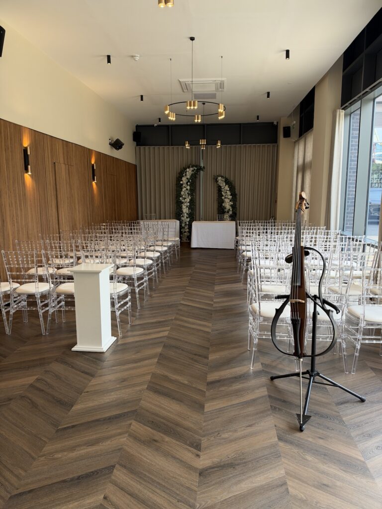 Yamaha SVC300 Electric Cello at Baby Clubhouse in Liverpool