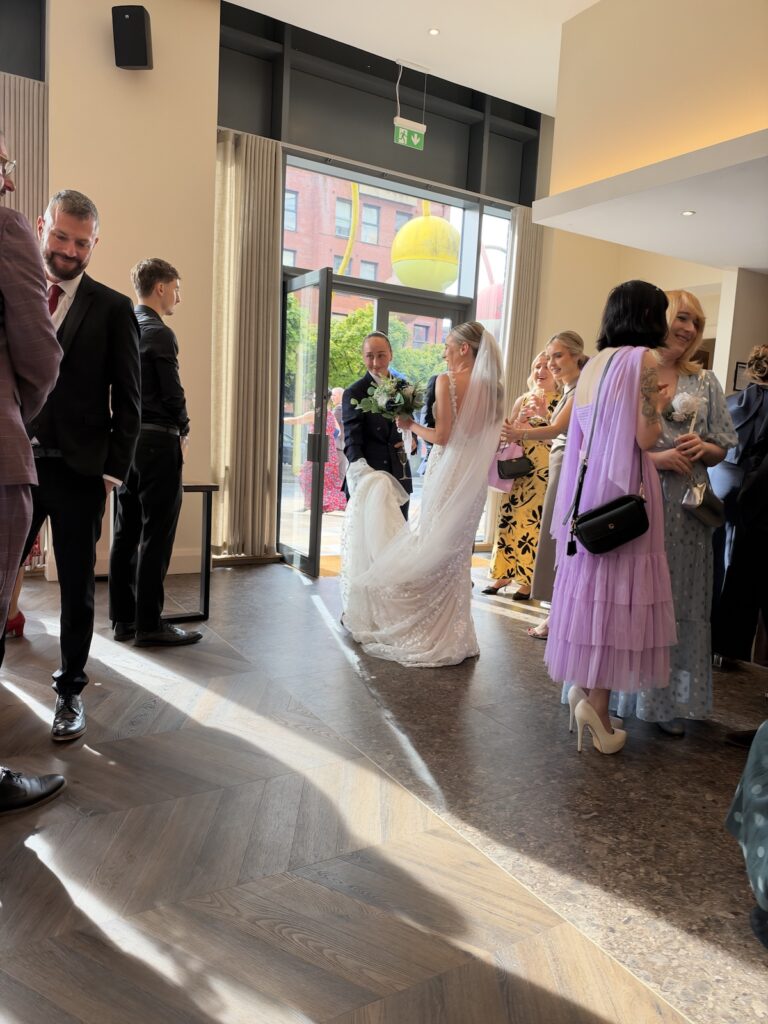 Bride and Bride at Baby Clubhouse in Liverpool