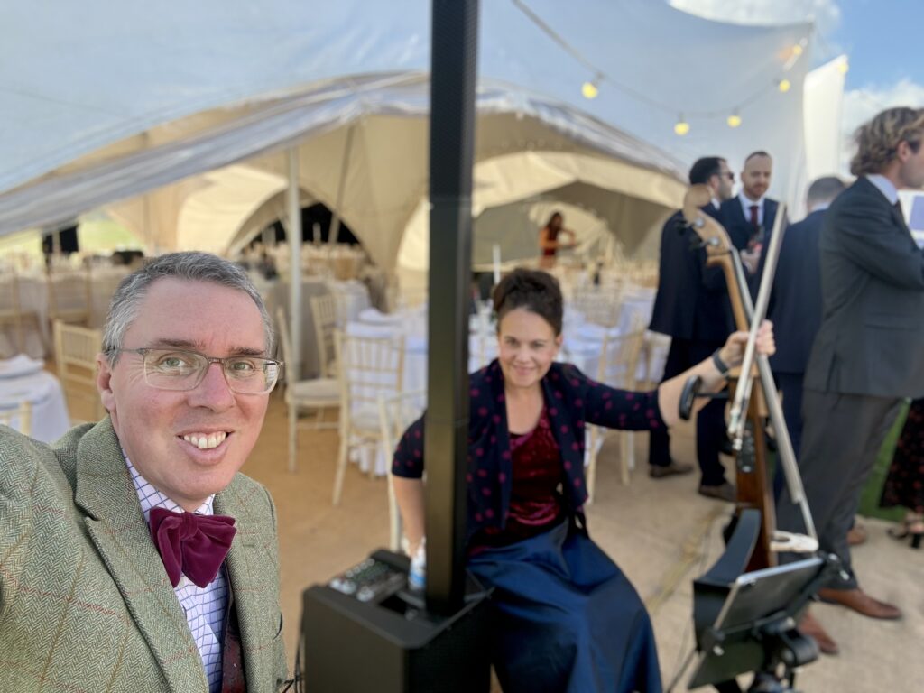 JAM Duo at outdoor wedding in Leicestershire