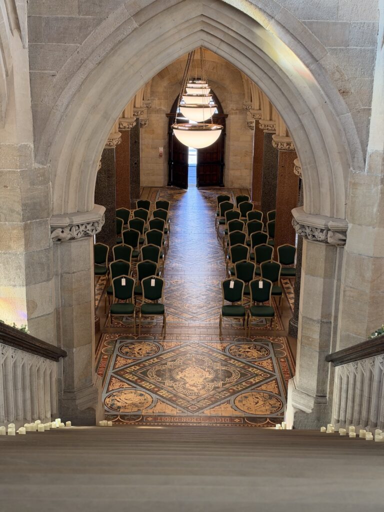 Ceremony seating at Rochdale Town Hall
